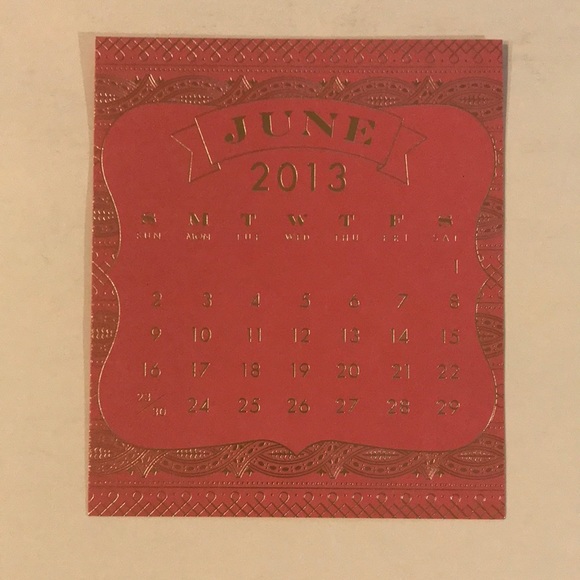 Paper Source 2013 Gold Foil Calendar - Picture 9 of 14
